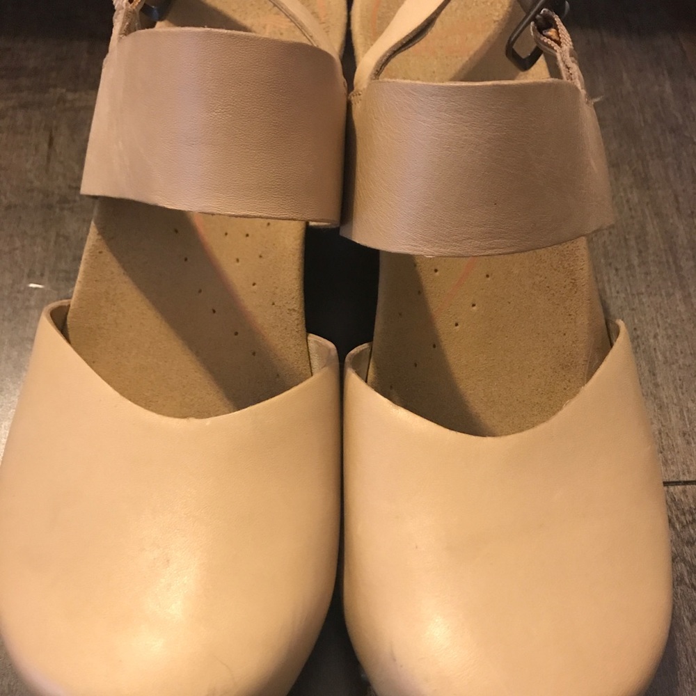Dansko Cream Clogs