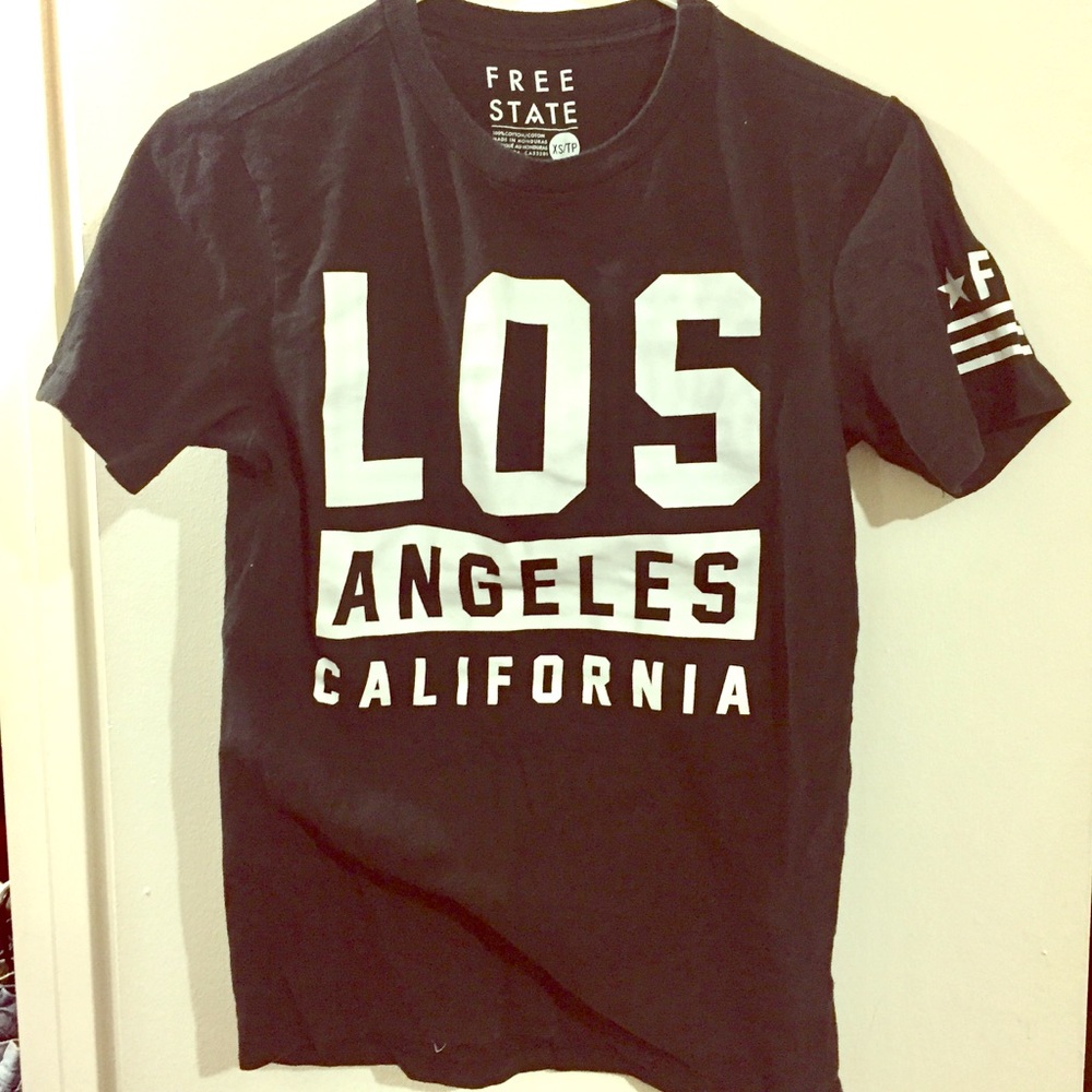 Free State 'Los Angeles California' typo T-shirt