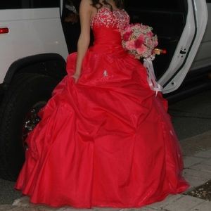 Hot Fuchsia Ballgown