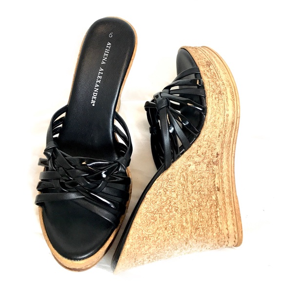 Athena Alexander Shoes - Athena Alexander Cork Braided Wedges
