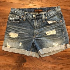 Fossil distressed jean shorts