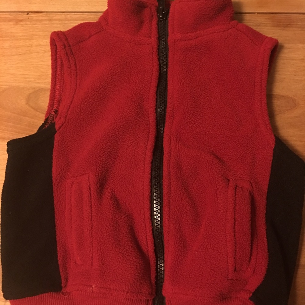 Baby boy's fleece winter vest
