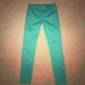 Teal jeggings by Refuge size 0