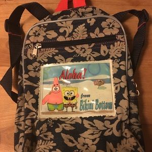 Cute little spongebob toddler backpack