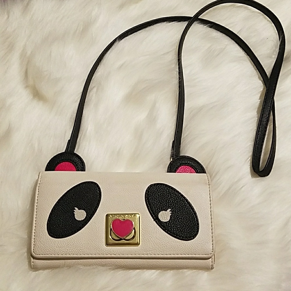 Betsy Johnson Panda crossbody wallet