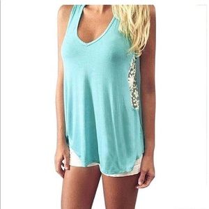 Sexy Women Lace Casual Blouse • Fashion Tank Tops