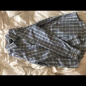 Men's banana Republic plaid button down shirt