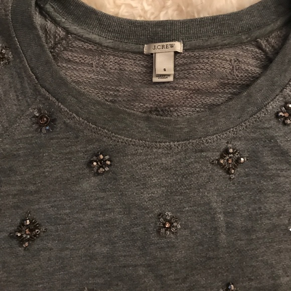 J.Crew Jeweled Sweatshirt - Picture 3 of 5