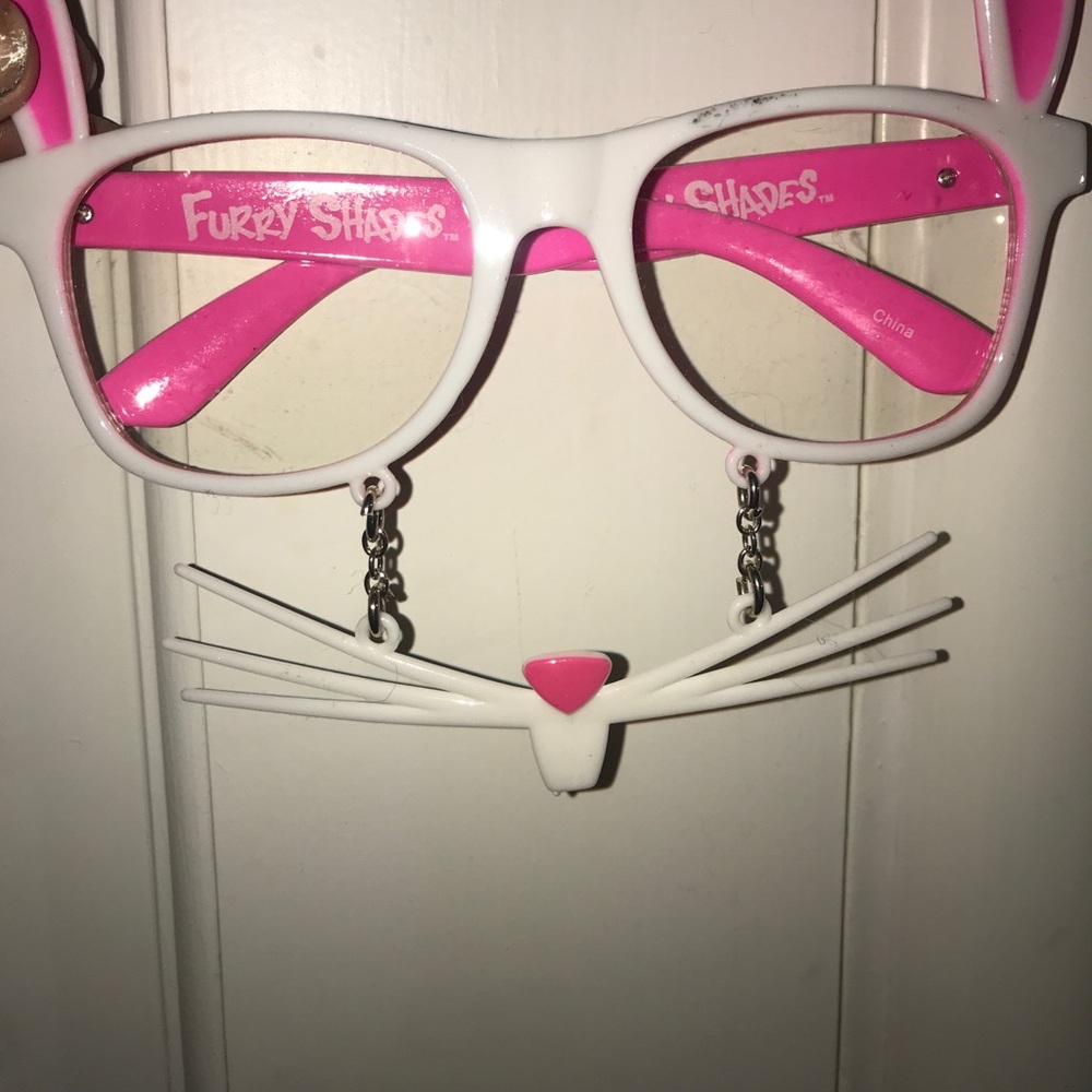 bunny whiskers and ears glasses