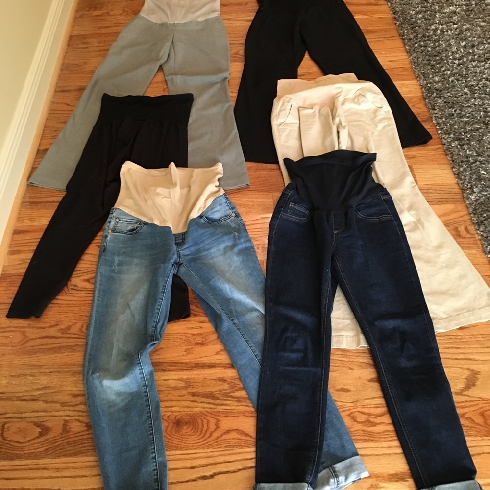 Maternity Pants Bundle, 6 Pairs for All Occasions