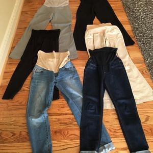 Maternity Pants Bundle, 6 Pairs for All Occasions