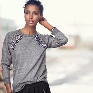 J CREW J. CREW GREY GRAY SWEATSHIRT SIZE M