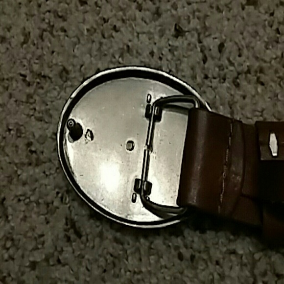 ***FREE SHIPPING***Vintage Brown Leather belt w/cute buckle! main image 2