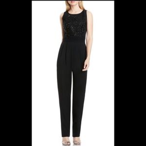 BNWT Vince Camuto Women's Embellished Blk Jumpsuit