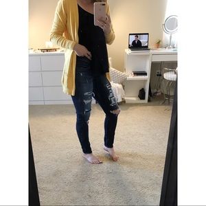 DISTRESSED AE SKINNY JEANS