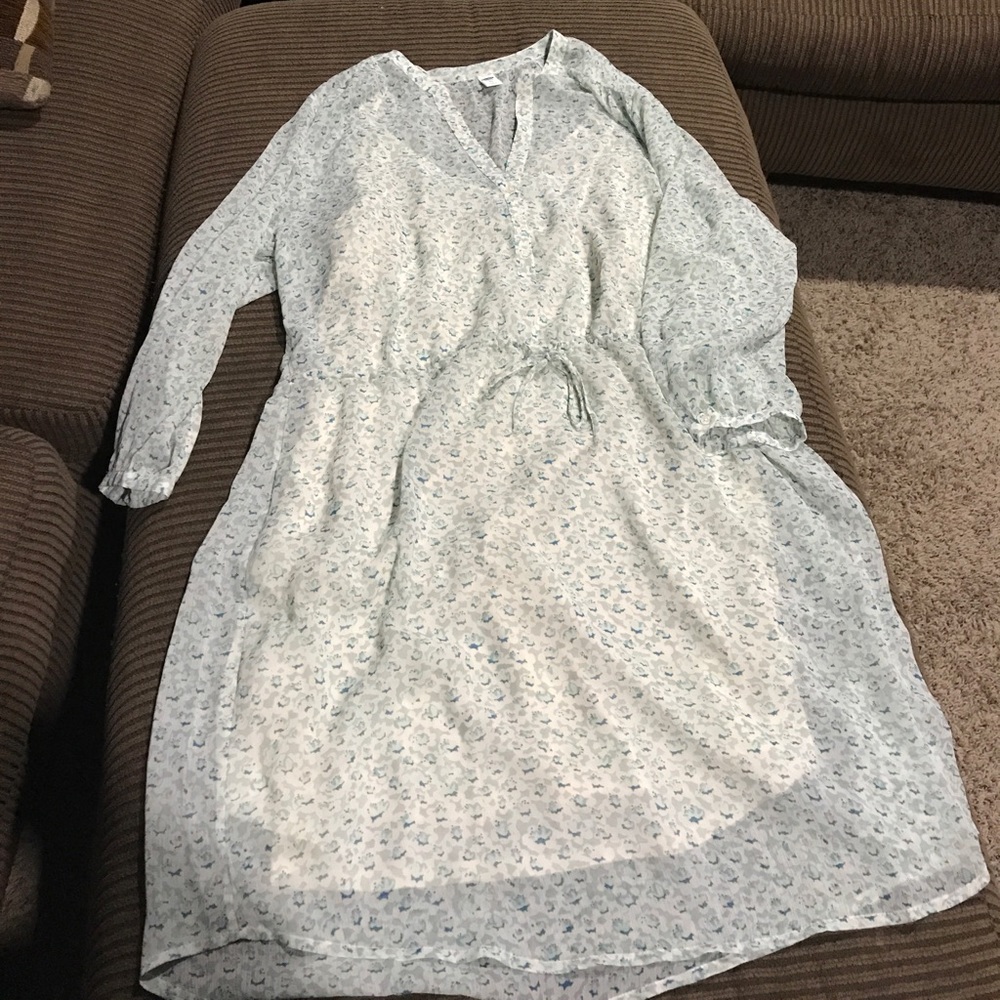 Flowy print dress.