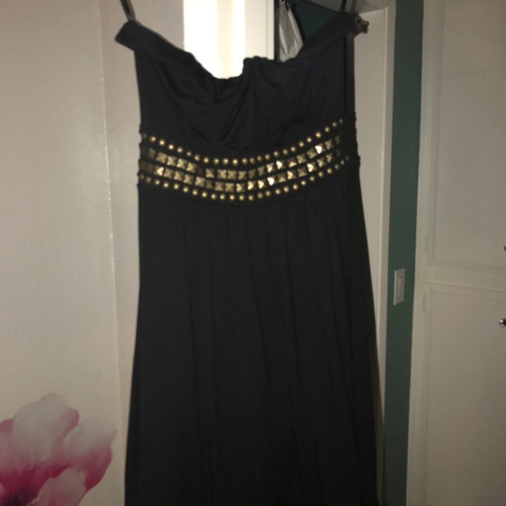 Black Strapless Dress