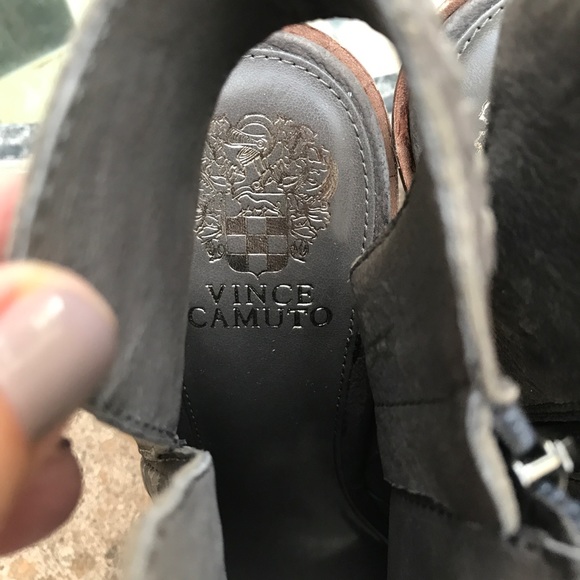 VINCE CAMUTO KARINTA PEEP TOE BOOTIE SANDAL 5.5 - Picture 5 of 7