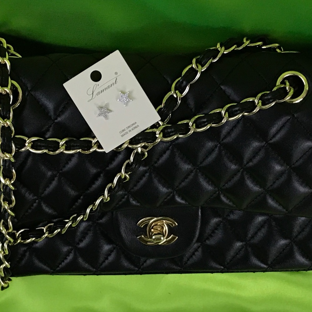 New Beautiful zirconia star earrings