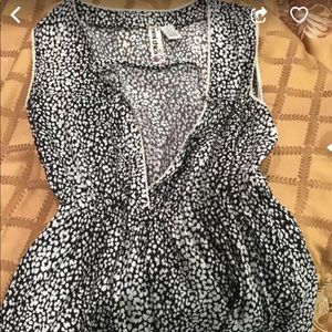 Black and white mini dress