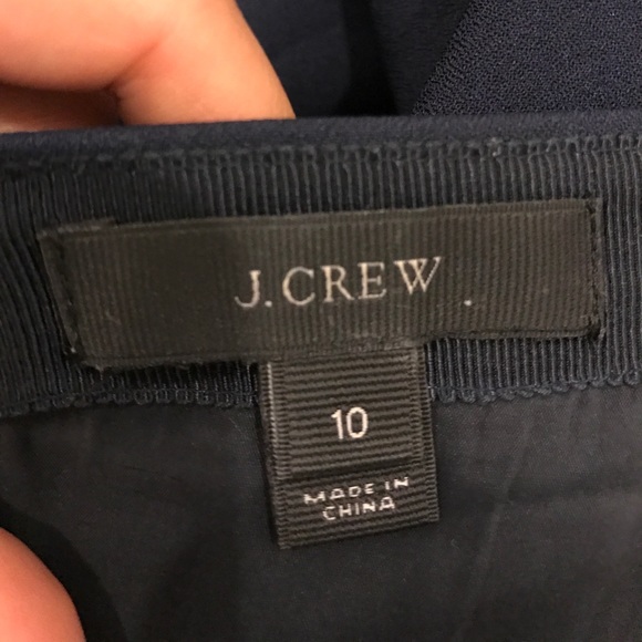 ❌SOLD!❌J. Crew / fluted skirt in double crepe navy - Picture 5 of 5