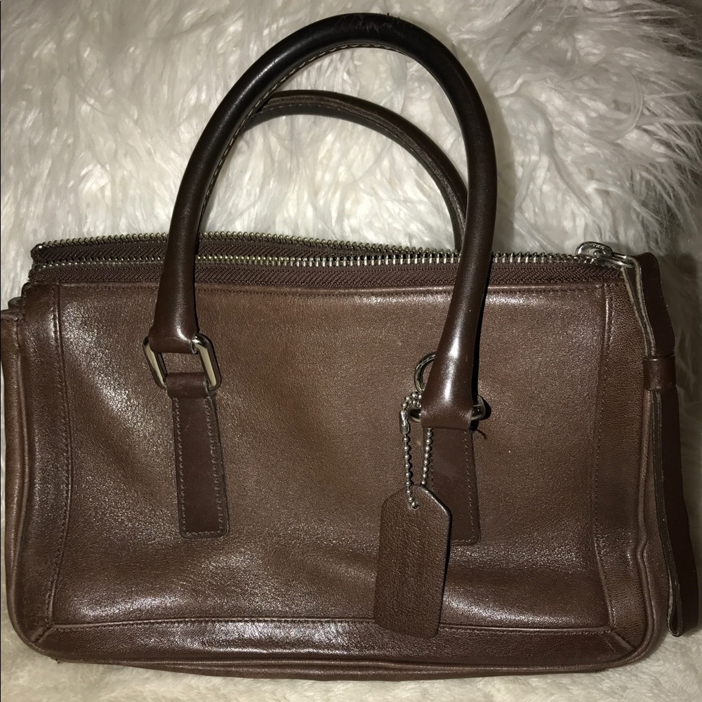 Brown Leather Coach Purse