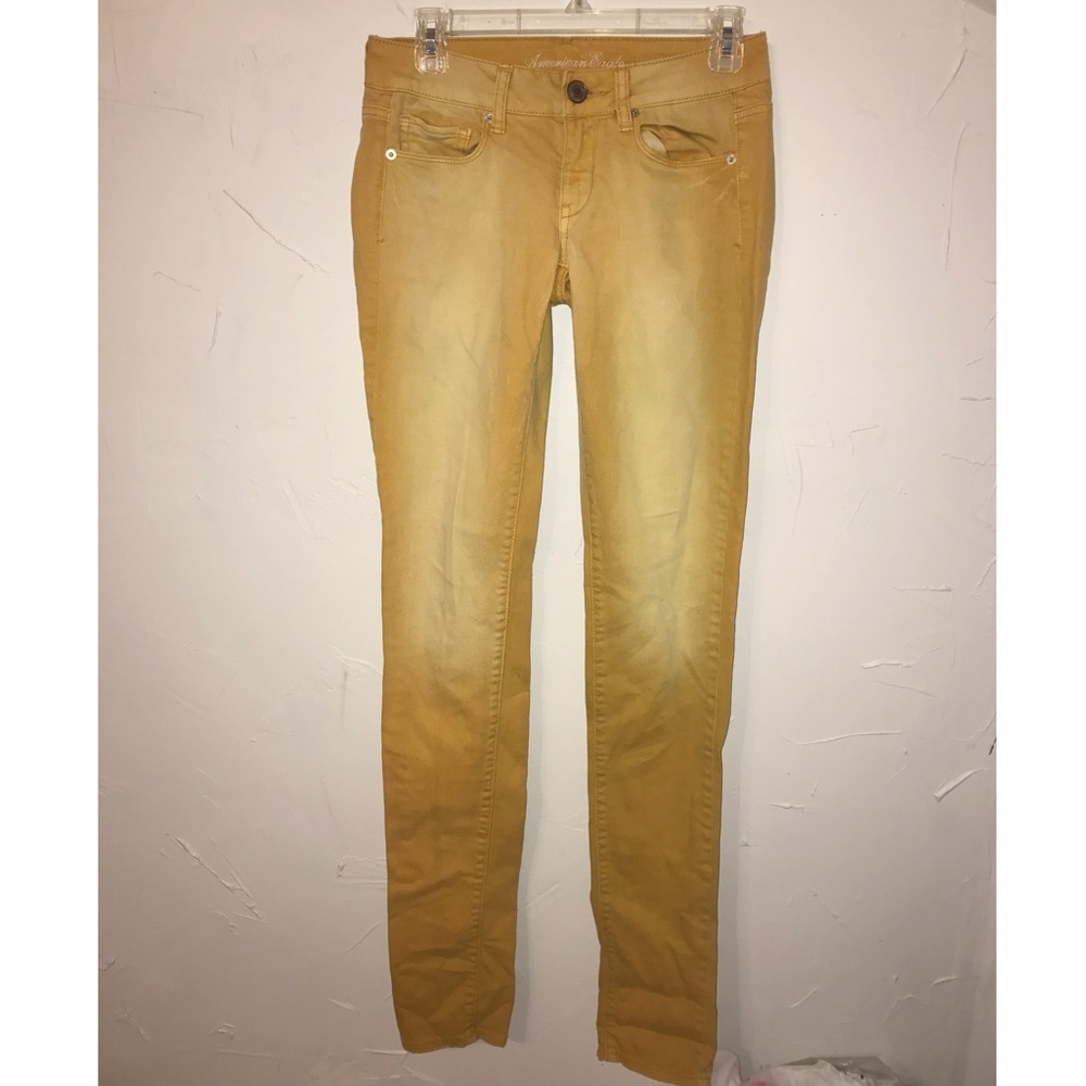 American Eagle Extra Long Yellow Jeans