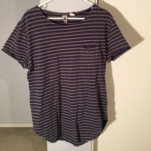 Urban Outfitters longline curved hem tee