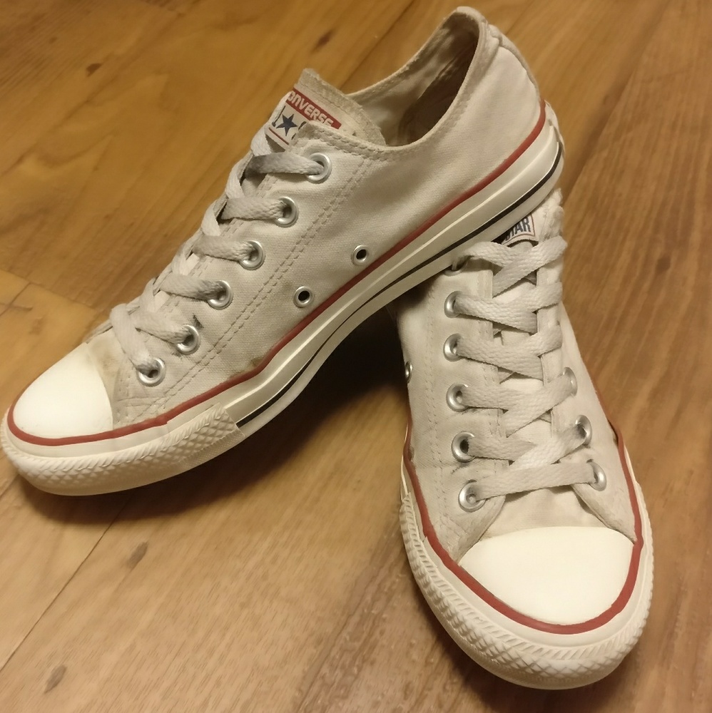 White Low Top Chucks