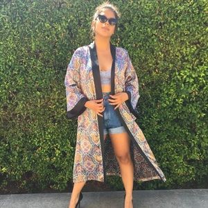 Vintage Authentic Christian Dior Paisley Robe