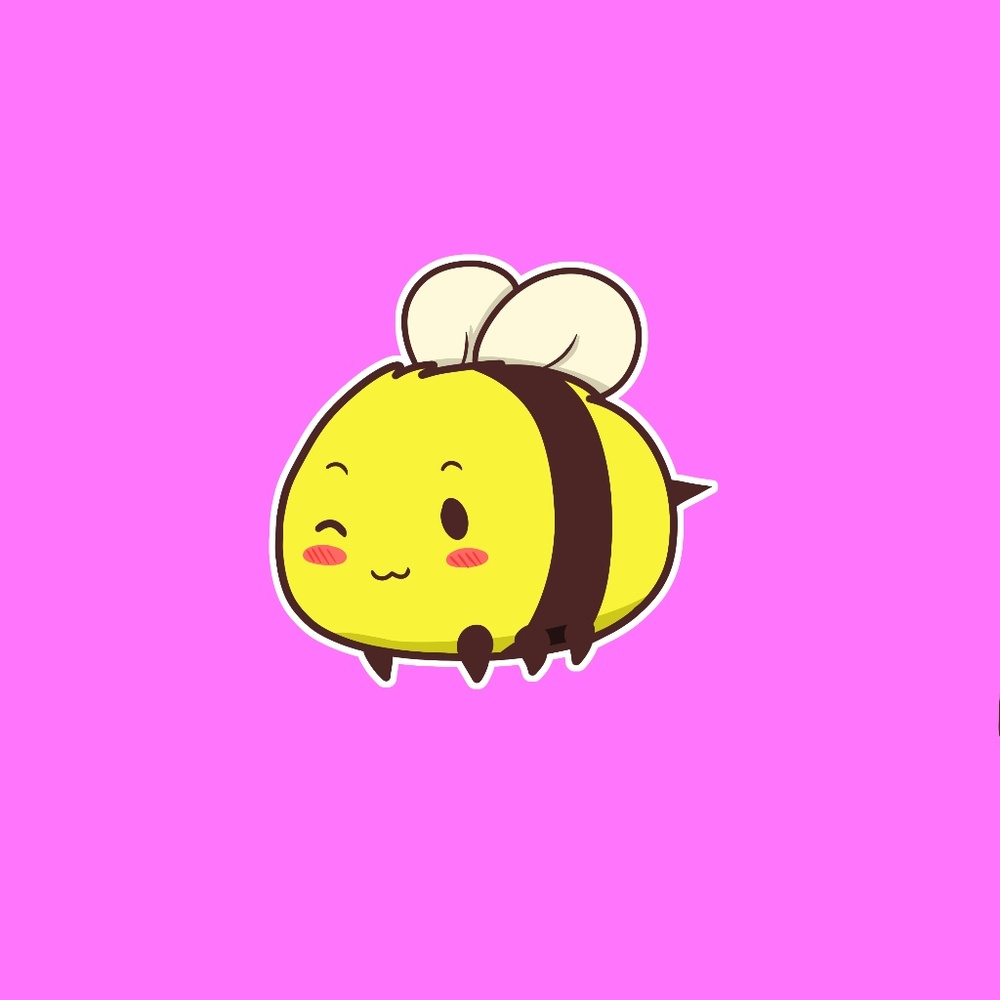 CUTE BEE Pinback Button - Picture 2 of 2