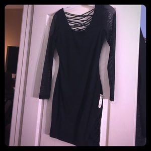 NWT sexy black long sleeve dress