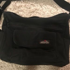 Large black Kavu cross body bag
