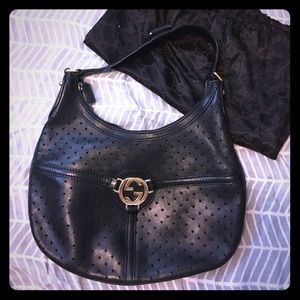 Gucci Perforated Shoulder Bag