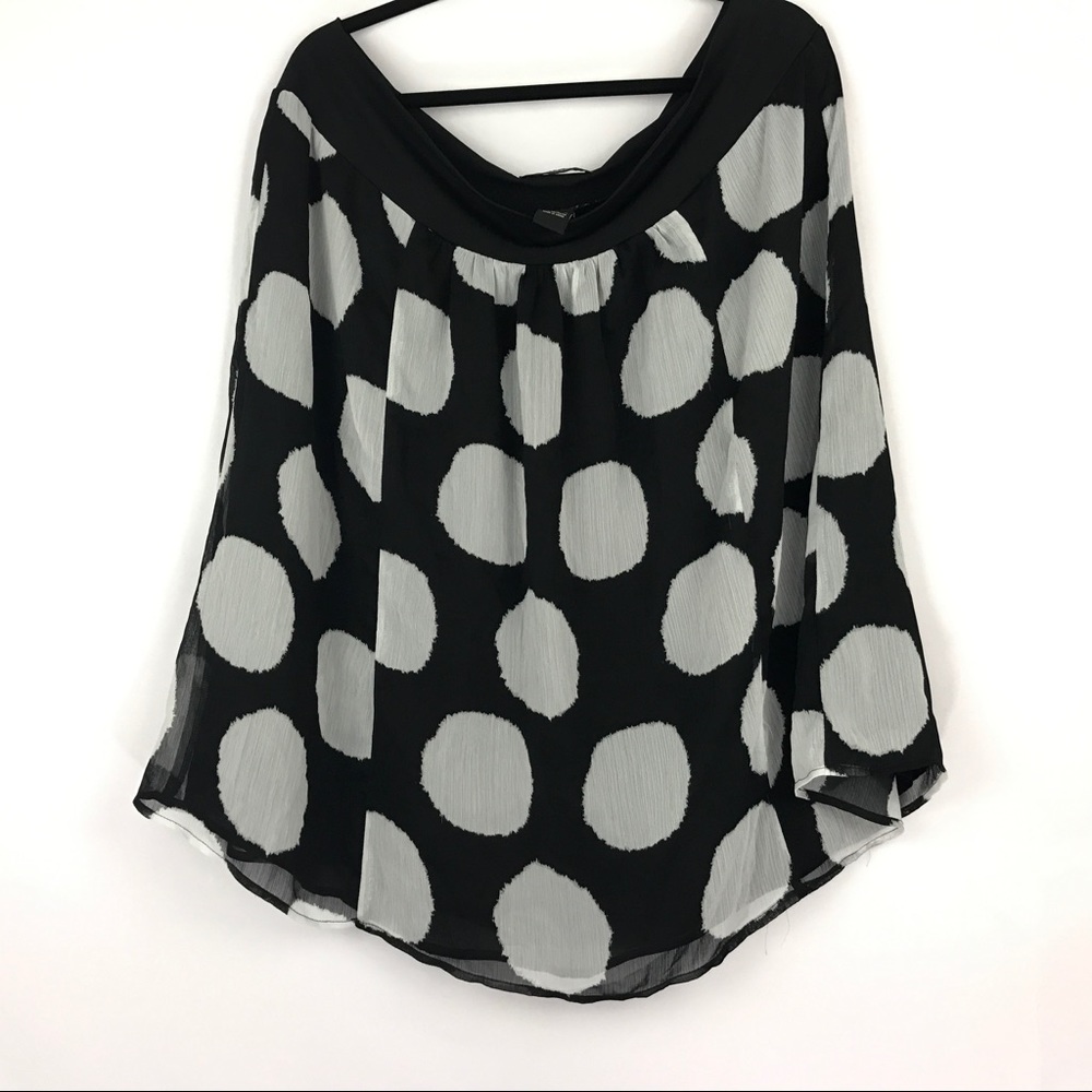 Lane Bryant polkadot skirt