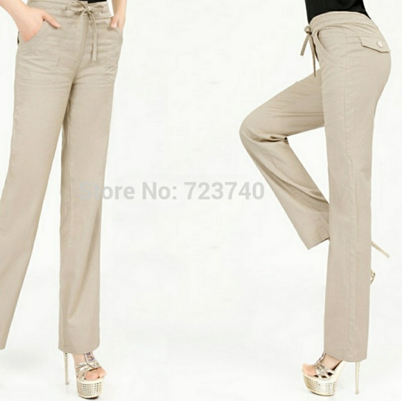 Kahiki BEACH linen SOFT, l, LONG pants🌴🌴 - Picture 2 of 2