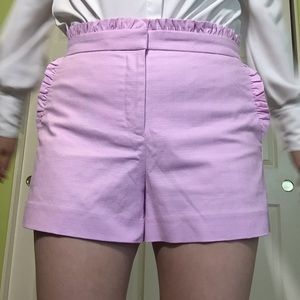Lilac Ruffle Shorts