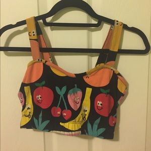RARE! Lazy Oaf Fruity Crop Top
