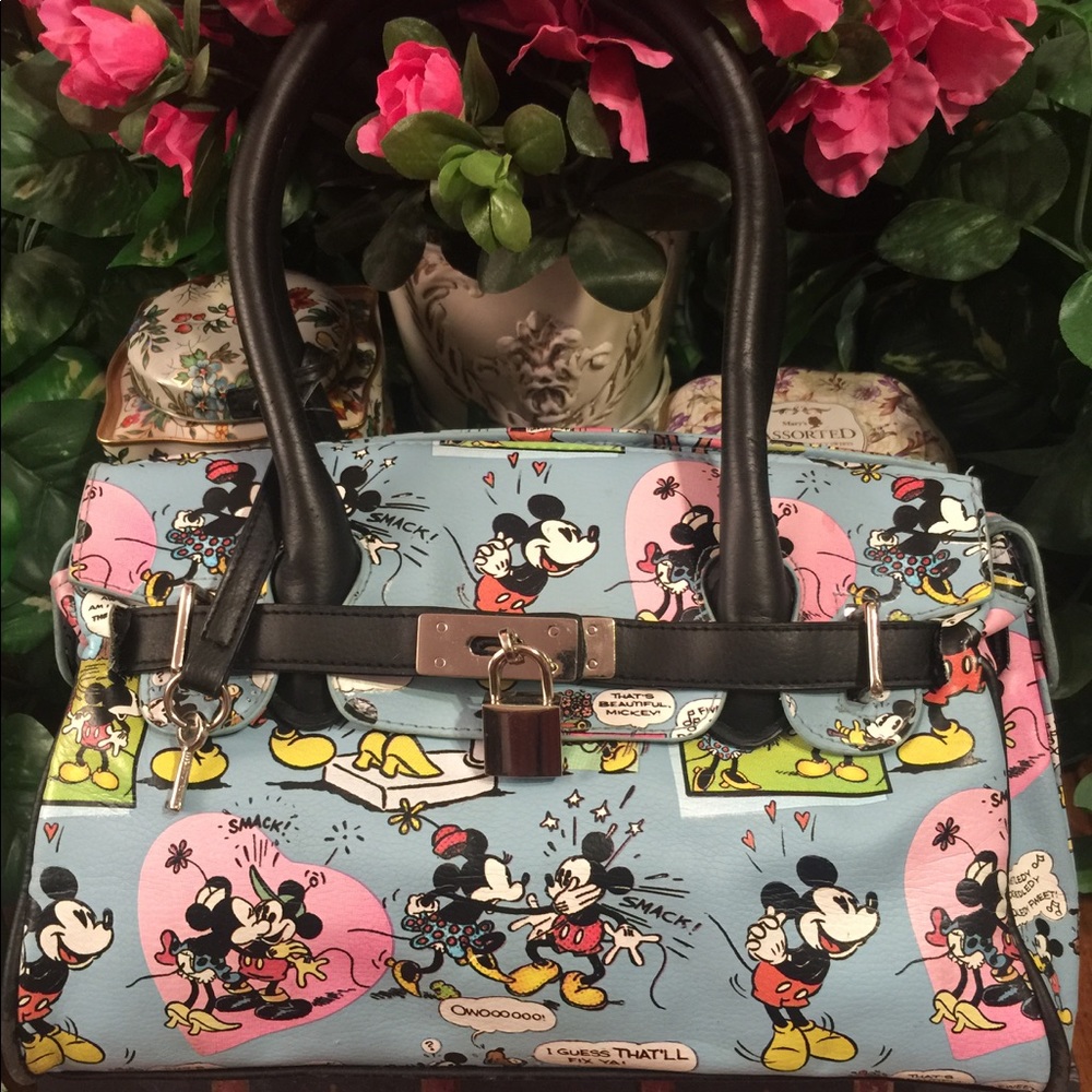 🏰Auth Disney•Mickey Comic Strip•Style Bag🏰