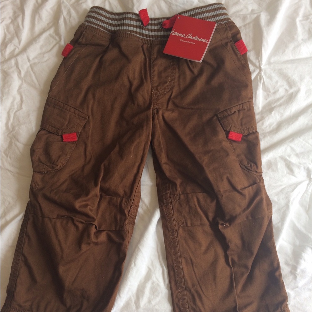 Hanna Andersson cargo pants, Size 90, NWT