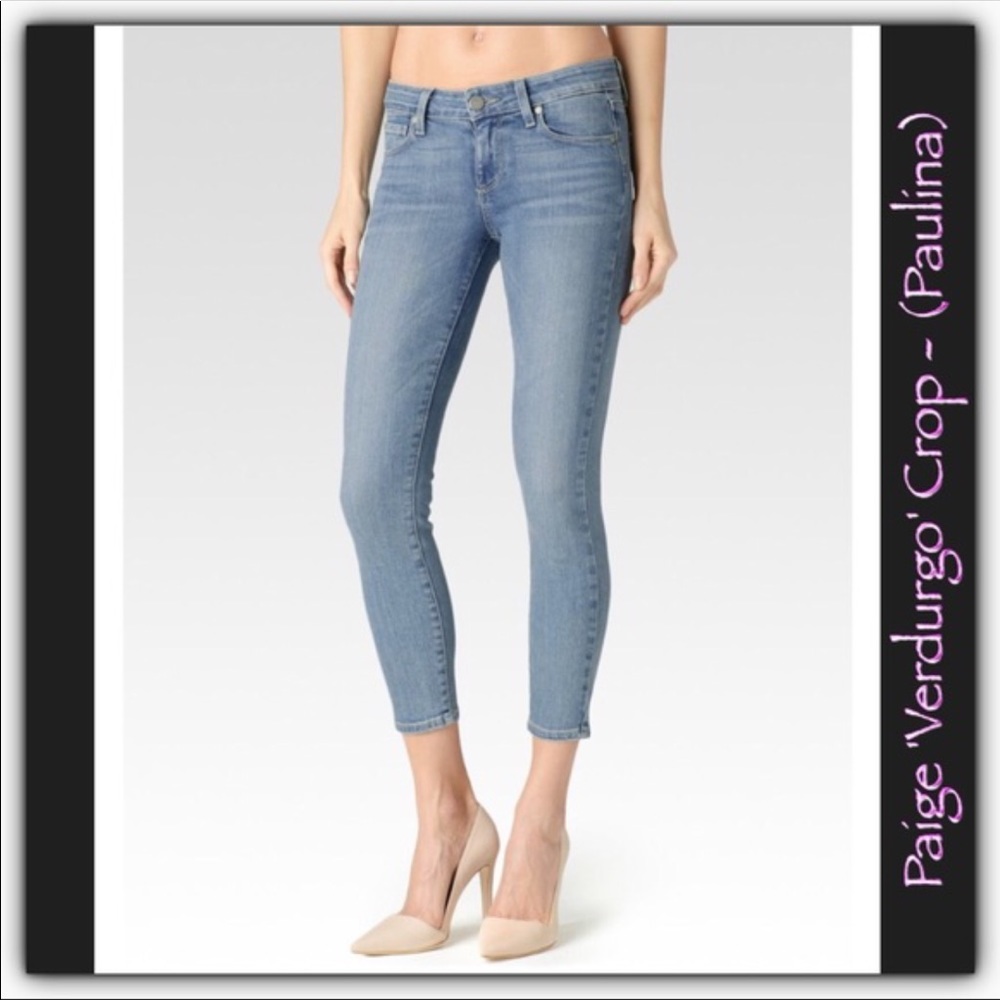 {Paige} Verdugo Crop Skinny Jean in Paulina