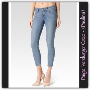 {Paige} Verdugo Crop Skinny Jean in Paulina