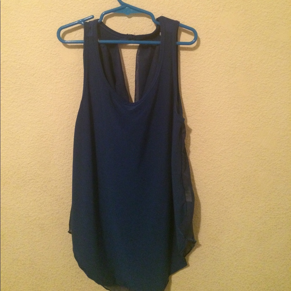 Dark blue blouse