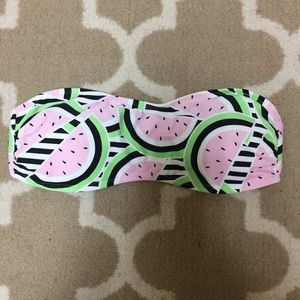 Forever21 watermelon bandeau swim top