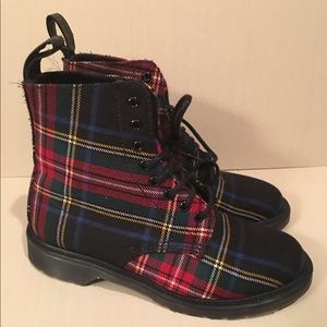 Dr. Martens Plaid Boots