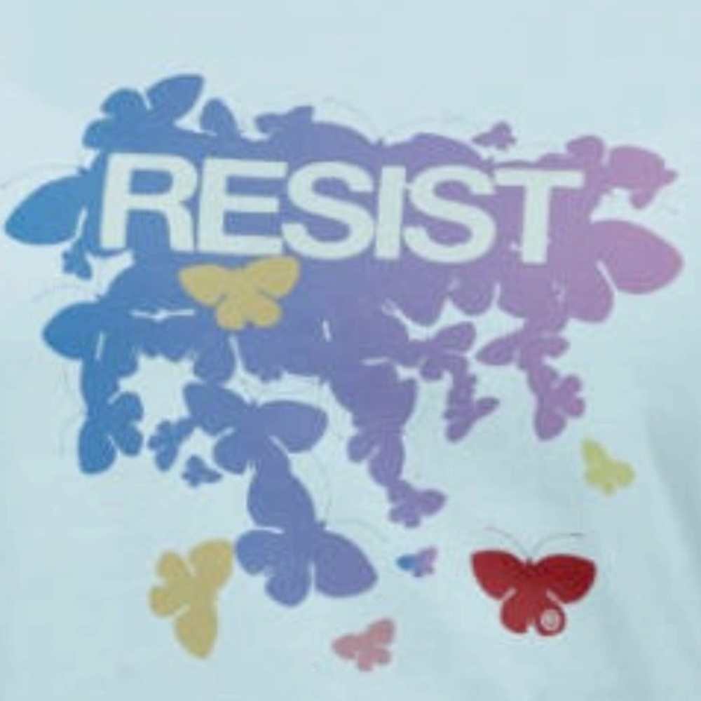 RESIST! Pastel Butterflies t-shirt