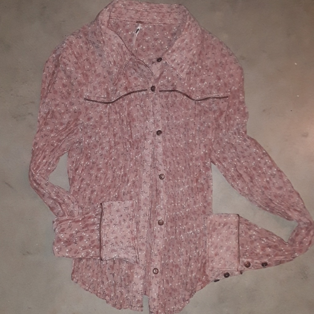 Free People  rodeo casual shirt