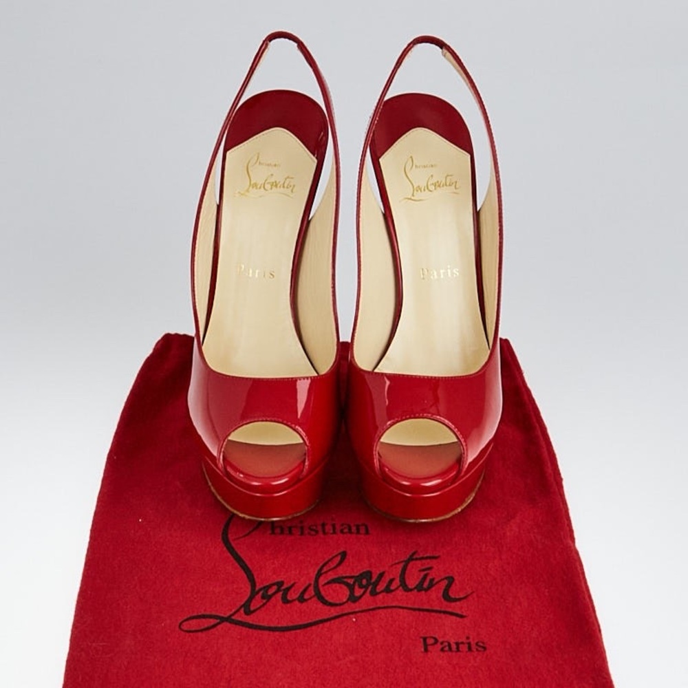 SOLD Christian Louboutin Red Patent Leather