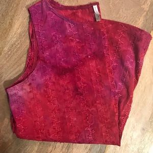 Multicolored Maroon&Burgundy w/sequin Tank