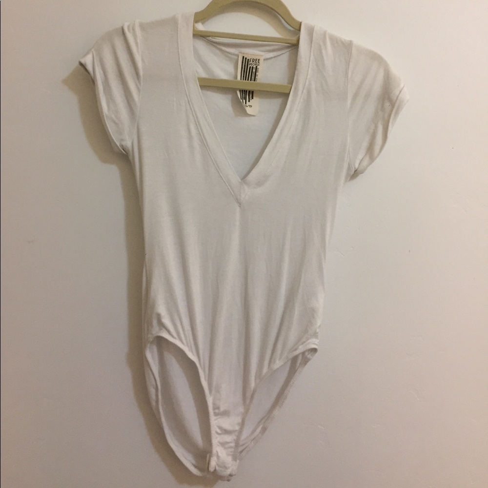 Free People V Neck Bodysuit